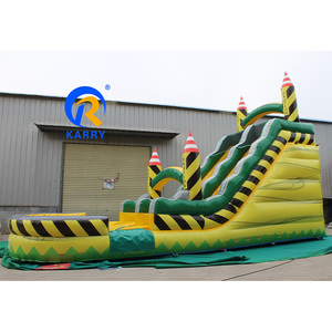 Glissière d'eau gonflable de prudence de location de partie d'arrière-cour d'enfants avec la piscine - Product Image 2