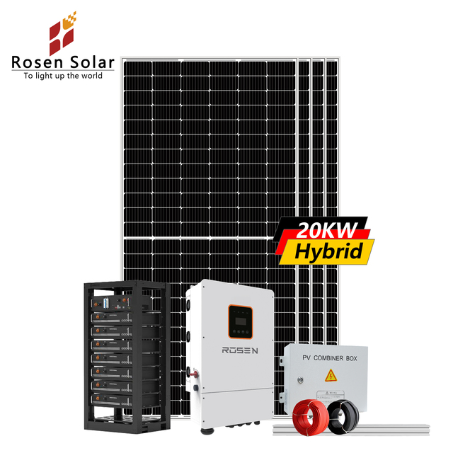 10kw 20kw Solar System 20kva 10kva Complete Solar Panel Energy Hybrid Generator System