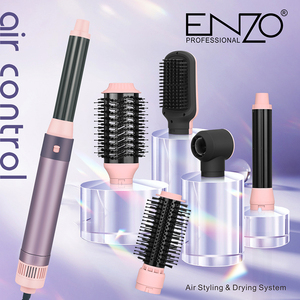 Sèche-cheveux ionique ENZO Salon 6 en 1 <span class=keywords><strong>Brosse</strong></span> à air chaud ionique négative <span class=keywords><strong>Brosse</strong></span> à cheveux sèche-cheveux rotatif Sèche-cheveux <span class=keywords><strong>Brosse</strong></span> - Product Image 4