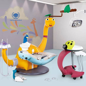 เก้าอี้ทำฟันเด็ก Safebond รุ่นพิเศษลายการ์ตูน อุปกรณ์รักษาทางทันตกรรมสำหรับคลินิกเด็ก โครงสร้างโลหะ ได้รับการรับรองมาตรฐาน CE และ ISO - Product Image 1