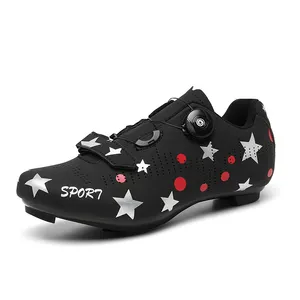 Scarpe da spinning con scarpa da tacchetta compatibile con SPD e scarpe da bici da ciclismo da uomo Delta Lock Pedal Bike Shoes