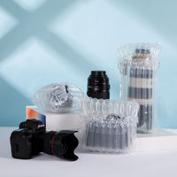 Sac d'emballage protecteur transparent en PE/PA gonflable, coussin d'air antichoc pour bouteilles, assiettes, lentilles