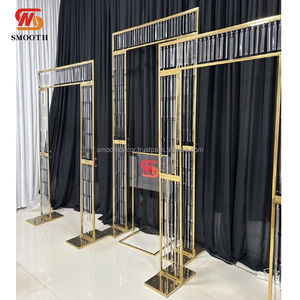 ซุ้มเหล็กงานแต่งงานรุ่นใหม่ ดีไซน์เรียบหรู พร้อมขายึดสำหรับแขวนของตกแต่ง ดีไซน์กระจกเงา สำหรับตกแต่งเวที - Product Image 6