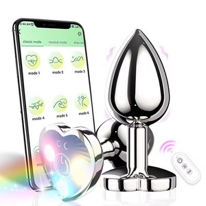 STELLAR PATH TY-260509 CN Medium Vibrateur anal télécommandé sans fil avec base en forme de cœur, jouet sexuel pour femmes, application mobile - Product Image 1