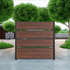 Clôture en <span class=keywords><strong>bois</strong></span> WPC de <span class=keywords><strong>jardin</strong></span> de matériaux environnementaux faciles à assembler de haute qualité Panneaux de clôture composites <span class=keywords><strong>bois</strong></span>-plastique - Product Image 5