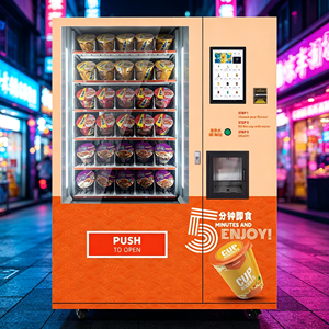 Máquina Expendedora de Ramen Inteligente con Gran Capacidad de Almacenamiento, Pantalla Táctil de 15.6'', 110-220V 50Hz/60Hz, 24H Sin Supervisión, Wifi, 4G - Product Image 1
