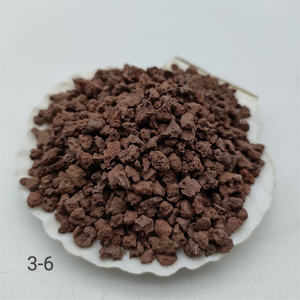 หินหลอมเหลวขนาด3-6มม. ใช้สำหรับตกแต่งภูมิทัศน์หินภูเขาไฟขนาดใหญ่ใช้สำหรับปูถนนและภูมิทัศน์เกเบี่ยน - Product Image 1