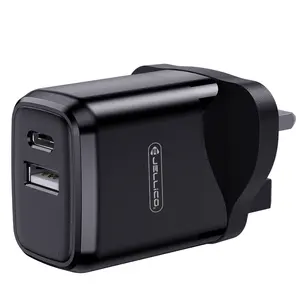 Colokan Tahan Api Usb EU US UK 20W Plug Ganda PD QC3.0 Charger Adaptor Daya Pengisian Cepat untuk I12 Pengisi Daya Dinding Universal