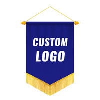 Mini drapeau de voiture Grenada en polyester satiné 4''x6'' imprimé numériquement des deux côtés avec mât en plastique
