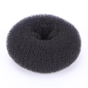 <span class=keywords><strong>Moldeador</strong></span> de nailon medio para mujer, accesorio para el cabello, Donut bollo de corto y fino, rodillo para el cabello con estilo a temperatura fría - Product Image 4