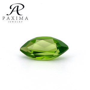 Trang sức Paxima chất lượng 5A, kích thước tùy chỉnh, đá Diopside xanh tự nhiên cắt Marquise 2.5*5mm, được chứng nhận bởi bên thứ ba, dùng làm đồ trang sức - Product Image 1