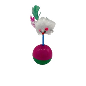All'ingrosso giocattoli di peluche gatto Tumbler colorato piuma piccolo topo Pet gatto giocattolo per il gioco degli animali domestici - Product Image 5
