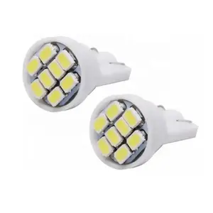 T10 1206 8smd bóng đèn trắng vàng xanh 12V LED bóng đèn cho T10 Xe đọc sách 194 LED Door Side bãi đậu xe lái xe ánh sáng