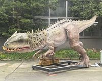 Modèle de dinosaure animatronique réaliste Indominus Rex avec servomoteur pour expositions intérieures, centres commerciaux, parcs d'aventure, usage intensif