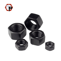 Écrous hexagonaux externes en acier au carbone DIN934, oxyde noir, M5 M6 M8 M10 M12 M14 M16 M18 M20, haute résistance, grade 8.8/10.9