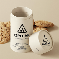 Carton de qualité alimentaire avec logo personnalisé Pringle Kraft Tube de biscuits d'épandage alimentaire Jaggery Tube de papier cylindre d'emballage pour les aliments