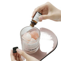 Diffuseur d'huiles essentielles créatif, conteneur en pierre parfumée, ornements en pierre de cristal, boîte cadeau, sans alcool, sans BPA, capacité de 10 ml, forme de tasse