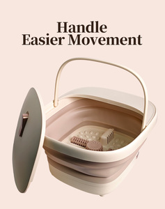 Venta directa de fábrica, el más nuevo diseño, Spa plegable para pies, máquina portátil para baño de pies, Burbuja de calentamiento, luz roja, masajeador de pies, 5-10L - Product Image 6