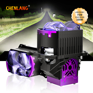 Nuovo Arrivo Faro <span class=keywords><strong>LED</strong></span> 3.0 Pollici Super Luminoso Hi/Lo 220W/180W 50000lm con Lente Bi-<span class=keywords><strong>LED</strong></span> Proiettore 4-5 Laser Eyes RHD LHD Lampadine Piatte - Product Image 1