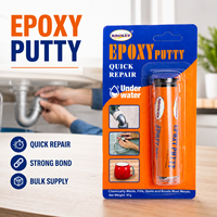 Mastic époxy à forte adhérence, durcissement rapide, imperméable, résistant à la chaleur, réparation facile, polyvalent pour le travail du bois, du métal et du plastique