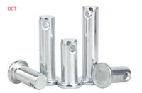 Goupille de centrage galvanisée GB882, goupille cylindrique à tête plate avec trou, goupille en T M3 M4 M5 M6 M