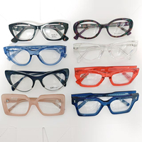 Grossiste Cadre de lunettes optiques classique en acétate épais, cadre optique en acétate fait à la main pour femmes et hommes, style mixte
