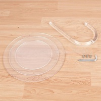 Support à gâteau à étages en acrylique transparent, dimensions personnalisables, plateau de décoration moderne pour anniversaires, festivals, bars et fêtes