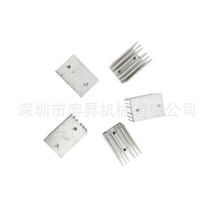 Dissipateur thermique en aluminium Melt Eruption, alliage 6063, taille personnalisée, refroidisseur d'alimentation - Product Image 4