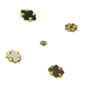 Marguerite vintage métal tige d'or creux bâton <span class=keywords><strong>chank</strong></span> boutons couture avec 2 3 4 quatre trous pour uniforme manteau blaze costume vêtements - Product Image 6
