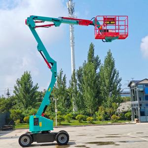 Nacelle élévatrice articulée électrique de haute qualité, 10 m, hauteur de travail 12 m, capacité de charge 200 kg, petit modèle télescopique - Product Image 2