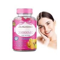Complément alimentaire en bonbons au collagène et à la vitamine C pour adultes, 60 unités, naturel, efficace, stimulant l'appétit, éclaircissant la peau, favorisant la croissance des cheveux