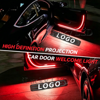 Lumière de bienvenue LED pour voiture Harrier, projecteur de porte de voiture pour Land Cruiser avec design ailes d'ange