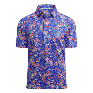 남성용 속건 무역 스포츠 폴로 셔츠 캔버스 골프 세트 대 한 인쇄 패턴 크로스 보더 스팟 유럽 미국 - Product Image 5