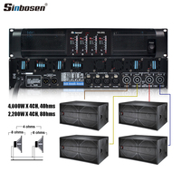 Amplificateur de puissance DS-20Q classe td 4 canaux haute puissance 3000 watts pour haut-parleur subwoofer