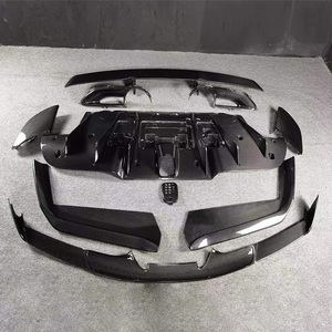 Runde Hot Bán sợi <span class=keywords><strong>carbon</strong></span> body Kit cho FERRARI 488 novitc phong cách hoàn hảo đồ đạc Bộ dụng cụ cơ thể phía trước môi phía sau khuếch tán bên váy - Product Image 6