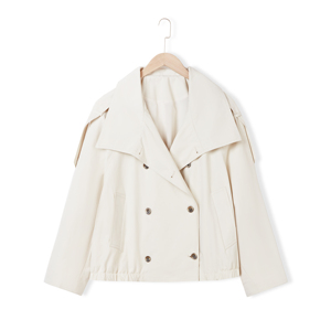 Manteau <span class=keywords><strong>trench</strong></span> ample pour femme, style coréen européen, automne, double boutonnage, écologique, doux, design exquis, respirant - Product Image 1