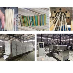 Máquina para hacer paja comestible industrial completamente automática Ingredientes naturales-Línea de producción de paja de yuca verde/arroz/pasta - Product Image 3