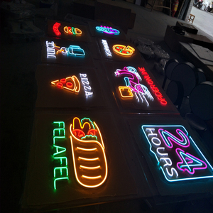 シャイニングled照光手紙巨大なアイスクリーム柔軟なネオン看板屋内屋外マルチカラーシリコンフレックスネオン手紙 - Product Image 2