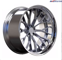 Jantes de voiture de course en alliage forgé 5x112 5x120 18-20 pouces, design à rayons personnalisés argentés, certifiées JWL, garantie 3 ans pour M3 M4 E90