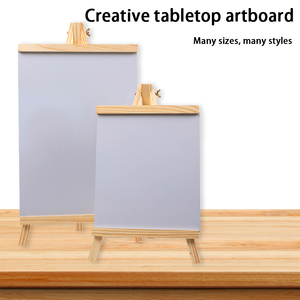 Boyi Xuan Professional Artist 16*30 CM Desktop <strong>Small</strong> Chalkboard Easel <strong>Erasable</strong> Memo Board Information Sign Black Blackboard - Product Image 4