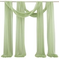 Voile Nacré Style Moderne en Arche, Tissu de Mariage Décoratif d'Extérieur, Chemin de Table, Rideau, Voile de Beauté en Mousseline pour Pelouse