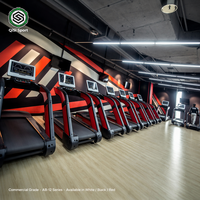 Caminadora Comercial de 3HP, Cinta de 150x60cm, 7 Programas, Monitor de Ritmo Cardíaco, 170kg, Pantalla Táctil LED, Blanca, Negra, Roja