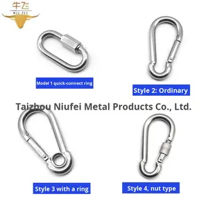 ห่วงสปริงสแตนเลสแบบกำหนดเองจากโรงงาน รุ่น <span class=keywords><strong>103</strong></span> ห่วงปีนเขาหลากหลายรุ่น ห่วงเชื่อมต่อรางวิ่ง - Product Image 5