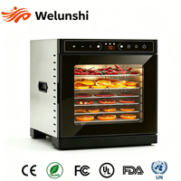 WLS-1004 OEM Grosir 8 Tray Pengering Makanan Komersial, Baja Tahan Karat Logo Kustom untuk Rumah Tangga
