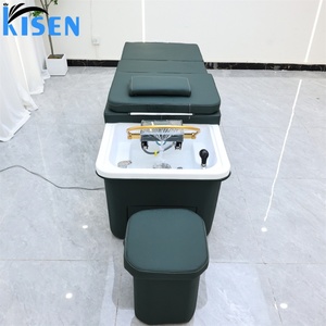 KISEN Lit de lavage multifonctionnel moderne pour salon de beauté, table de massage thaïlandaise, spa capillaire japonais, thérapie aquatique avec réservoir - Product Image 4