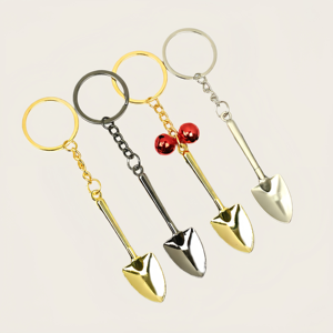 Portachiavi a Forma di Mini Pala per Uomo, Portachiavi in Metallo a Forma di Vanga, Catene Portachiavi, Portachiavi 3D a Forma di Pala, Souvenir in Metallo, Utensili Decorativi - Product Image 1