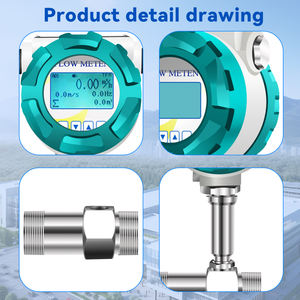 Alat Ukur Aliran Turbin <span class=keywords><strong>Gas</strong></span> Cair (LPG) DC 24V SS304/SS316 OEM Akurasi +/-0.5% Sambungan Ulir Proteksi IP65 - Product Image 3