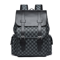 Sac à dos pour ordinateur portable unisexe en PU, tendance, décontracté, pour les voyages, les affaires, l'école, tendance, grande capacité, doublure en polyester, ultra-léger