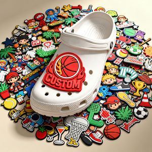 Grosir sepatu kustom jimat sepatu olahraga renda dekorasi jimat gesper kustom grosir aksesori sepatu jimat logo kustom - Product Image 1