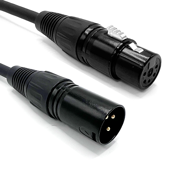 Custom Studio-Grade XLR Patch Cable 5-Pin to 3-Pin Balanced Signal Converter for Mixers, Microphones & Stage Use